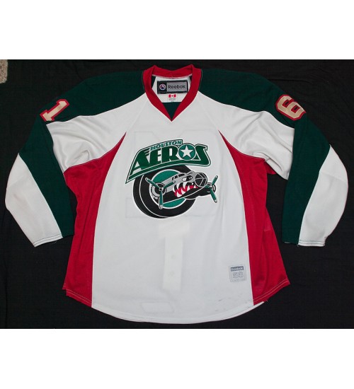 Custom AHL Houston Aeros 61 Tyler Cuma Hockey Jersey Home White