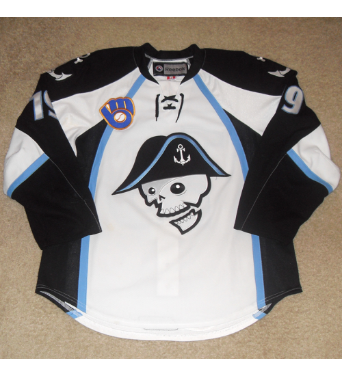 Custom AHL Milwaukee Admirals 19 Calle Jarnkro Hockey Jersey White