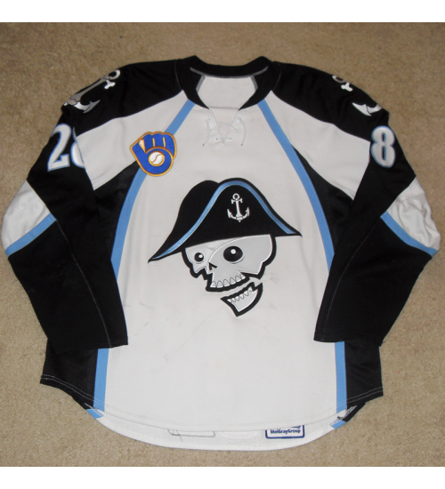 Custom AHL Milwaukee Admirals 28 Partic Hornqvist Premier Hockey Jersey Away White