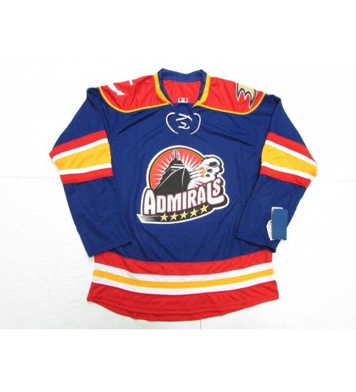 Custom AHL Norfolk Admirals Premier Hockey Jersey Blue