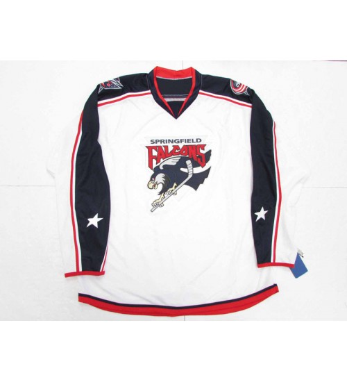 Custom AHL Springfield Falcons Premier Authentic Hockey Jersey White