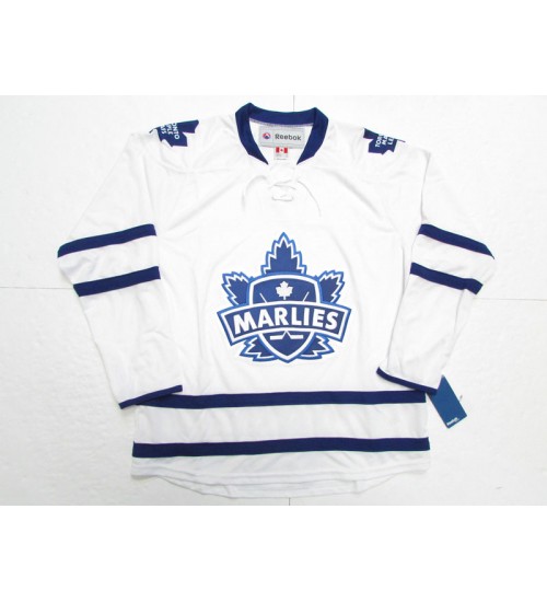 Custom AHL Toronto Marlies Premier Authentic Hockey Jersey Away White