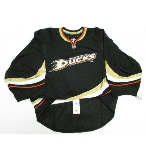 Custom Anaheim Ducks goaltender Hockey Jersey Road Black