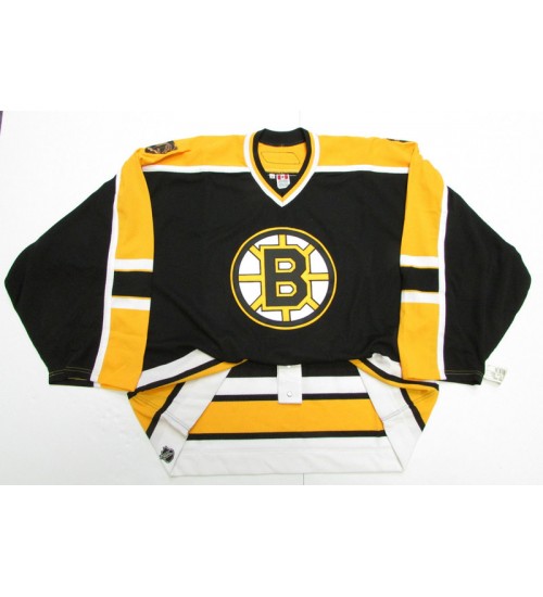 Custom Boston Bruins goaltender Authentic Hockey Jersey Home Black