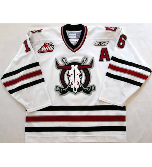 Custom CHL Deer Rebels WHL 16 Brennen Wray Authentic Hockey Jersey Home White