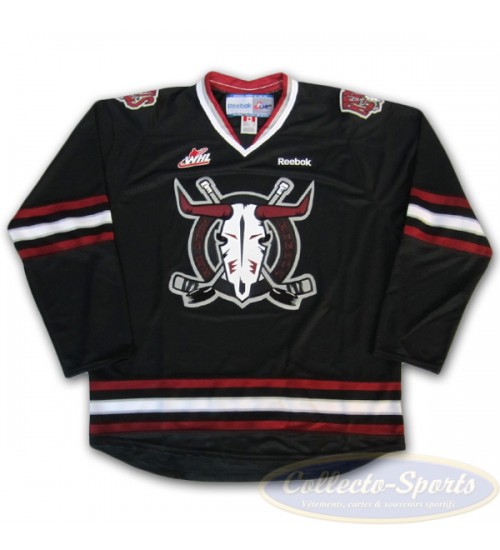 Custom CHL Deer Rebels WHL 19 Lukas Bednarik Authentic Hockey Jersey Road Black