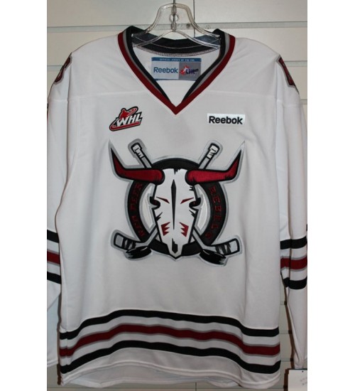 Custom CHL Deer Rebels WHL Premier Authentic Hockey Jersey Home White