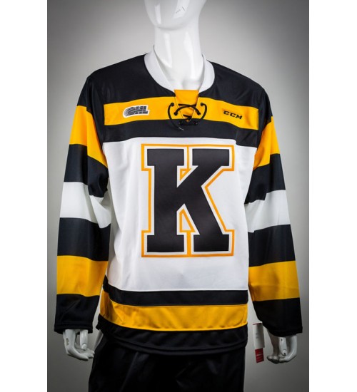 Custom CHL Kingston Frontenacs OHL Premier Authentic Hockey Jersey White