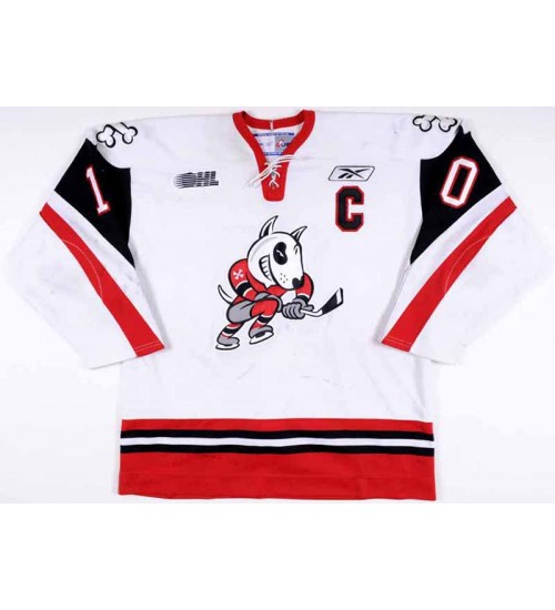 Custom CHL Niagara IceDogs OHL 10 Alex Pietrangelo Hockey Jersey White