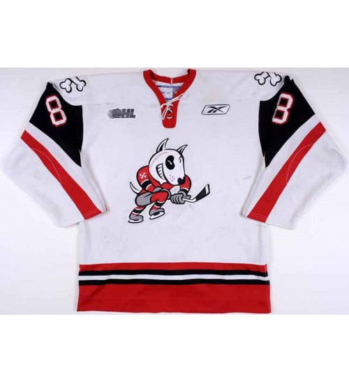 Custom CHL Niagara IceDogs OHL 8 Alex Friesen Hockey Jersey White