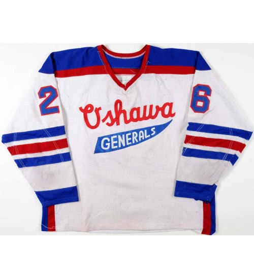 Custom CHL Oshawa Generals 26 Shane Doyle Authentic Hockey Jersey White