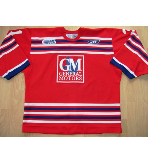 Custom CHL Oshawa Generals OHL 31 Dirienzo Authentic Hockey Jersey Alternate Red