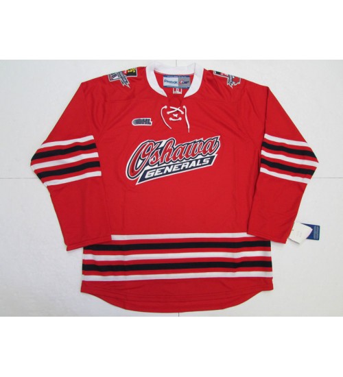 Custom CHL Oshawa Generals OHL Premier Authentic Hockey Jersey Red