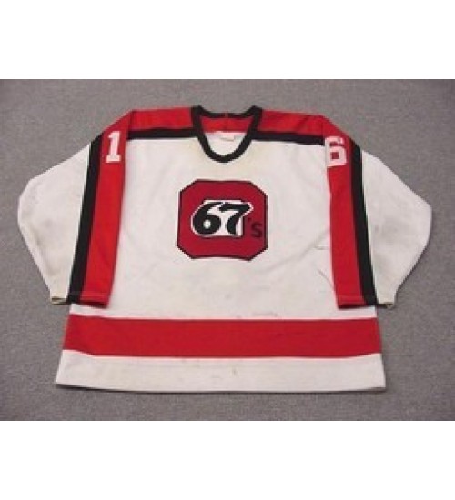 Custom CHL Ottawa 67s 16 David Nemirovsky Home Authentic Hockey Jersey White