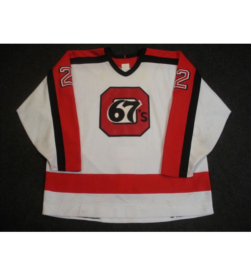 Custom CHL Ottawa 67s 2 Craig Whynot Home Authentic Hockey Jersey White