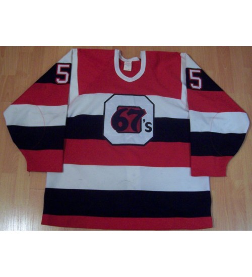 Custom CHL Ottawa 67s 55 Chris Despatis Authentic Hockey Jersey