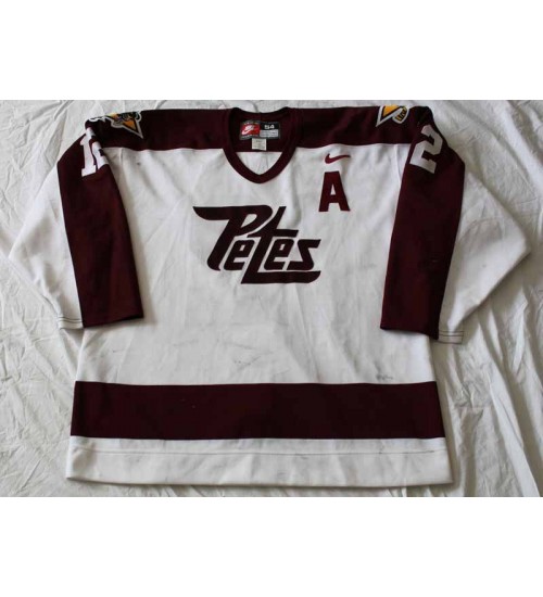 Custom CHL Peterborough Petes 12 Staal Authentic Hockey Jersey Home White