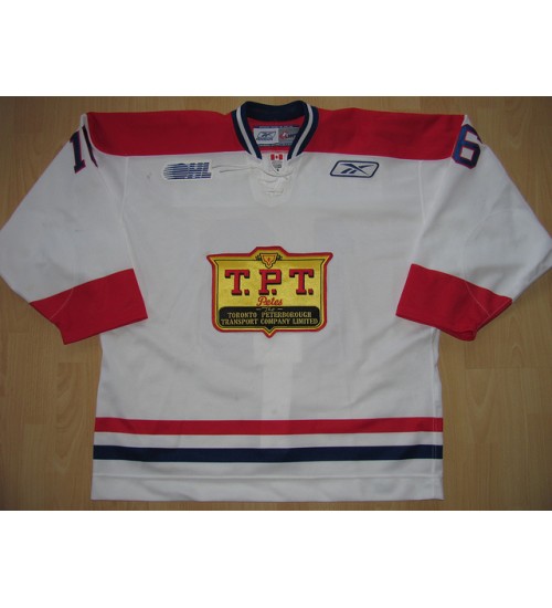 Custom CHL Peterborough Petes OHL 16 Jack Walchessen Authentic Hockey Jersey Throwback White