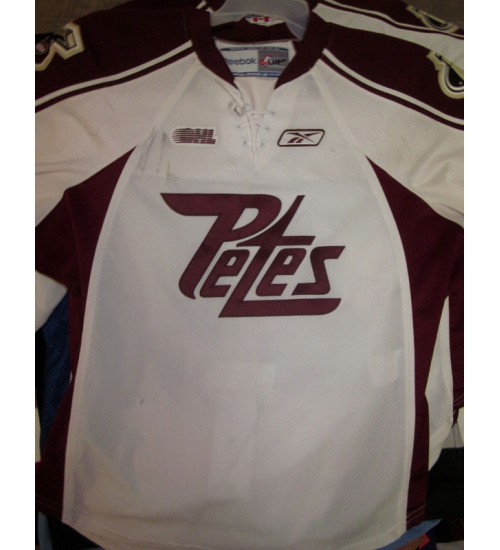 Custom CHL Peterborough Petes OHL 24 Sedlak Authentic Hockey Jersey Home White