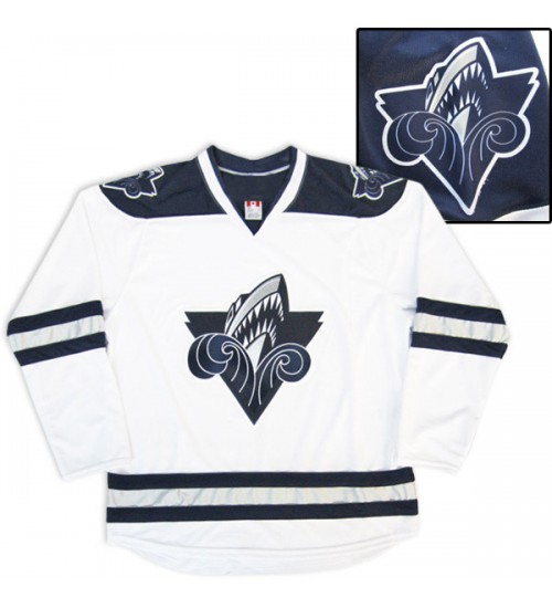 Custom CHL Rimouski Oceanic Premier Authentic Hockey Jersey White