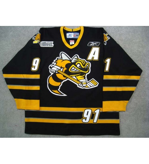 Custom CHL Sarnia Sting 91 Steven Stamkos Authentic Hockey Jersey Black