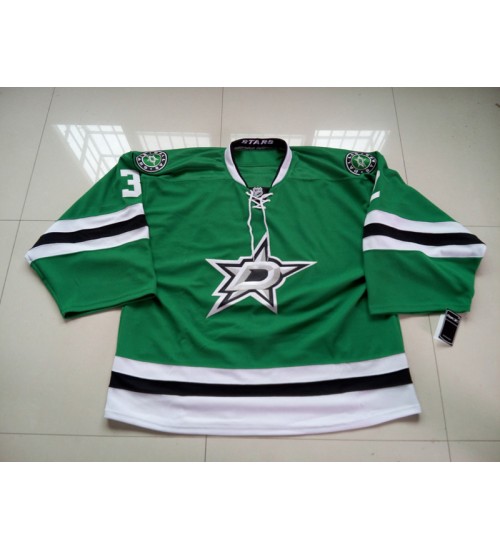 Custom Dallas Stars goaltender Authentic Premier Hockey Jersey Home Green