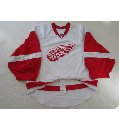 Custom Detroit Red Wings goaltender Authentic Premier Hockey Jersey Away White