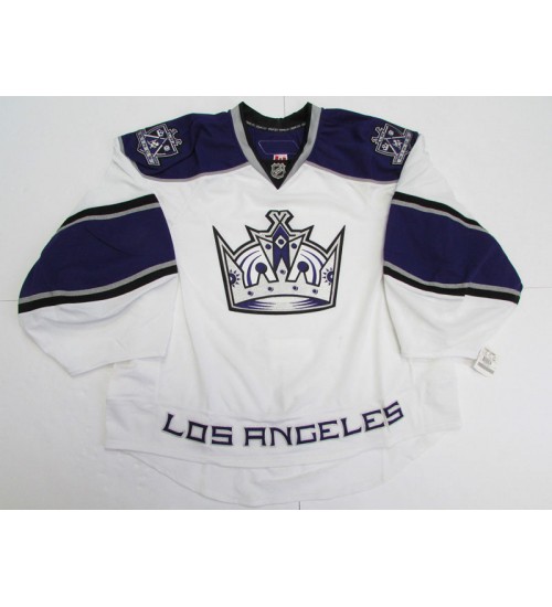 Custom Los Angeles Kings goaltender Authentic Hockey Jersey Away White