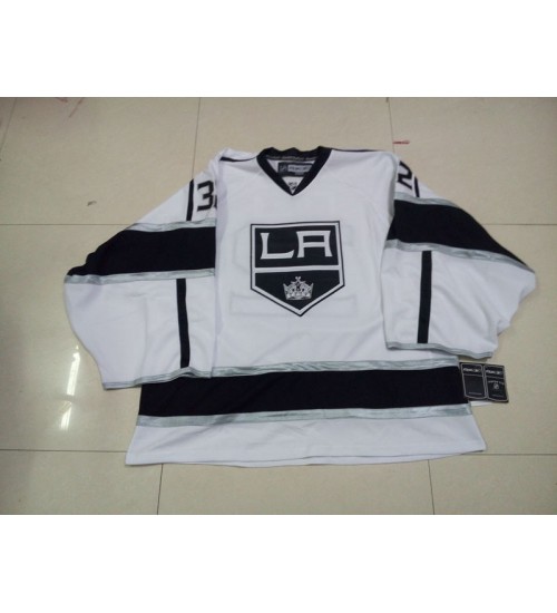 Custom Los Angeles Kings goaltender Authentic Premier Hockey Jersey Away White