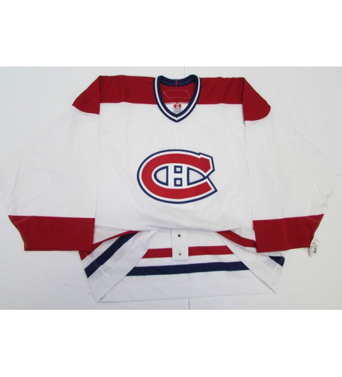 Custom Montreal Canadiens goaltender Authentic Premier Hockey Jersey Away White