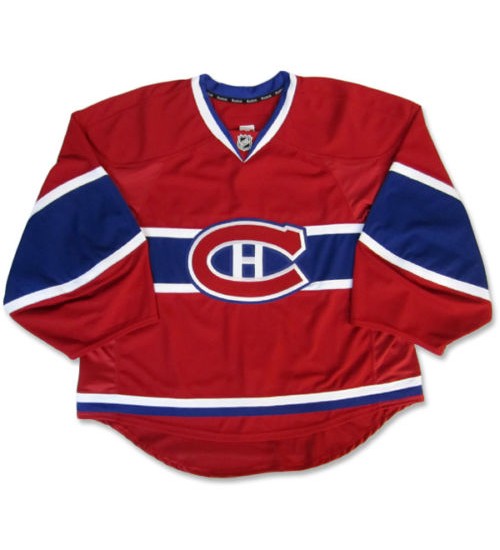 Custom Montreal Canadiens goaltender Authentic Premier Hockey Jersey Home Red