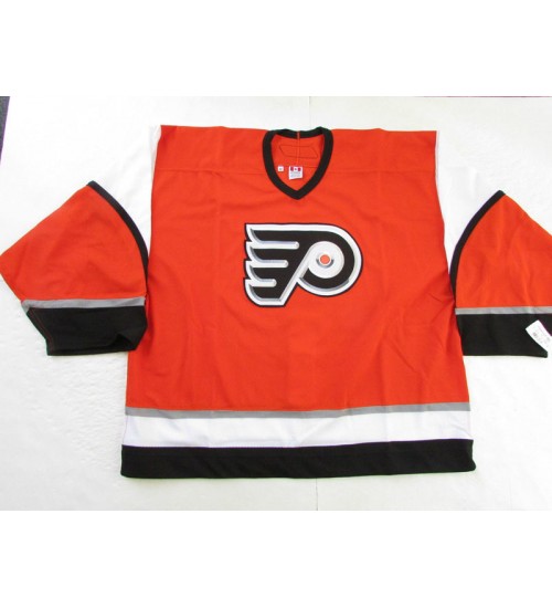 Custom Philadelphia Flyers goaltender Authentic Retro Hockey Jersey Third Orange