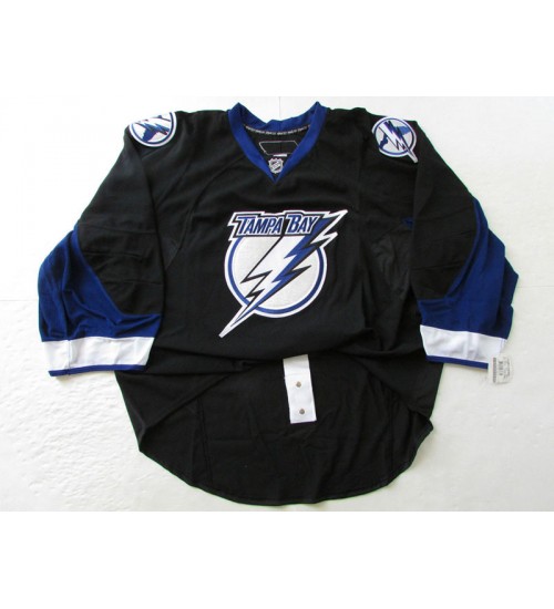 Custom Tampa Bay Lightning goaltender Black Third Premier Hockey Jersey