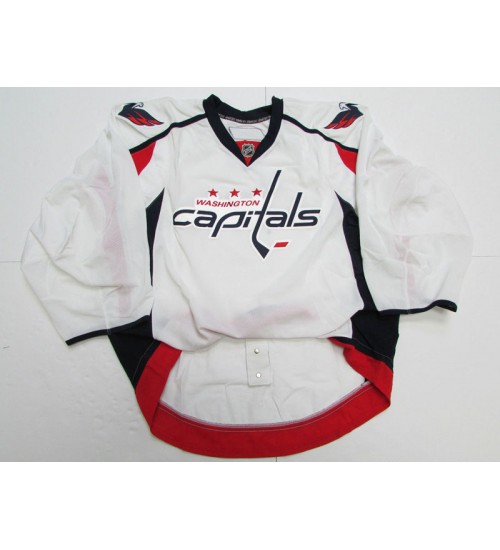 Custom Washington Capitals goaltender White Away Authentic Premier Hockey Jersey