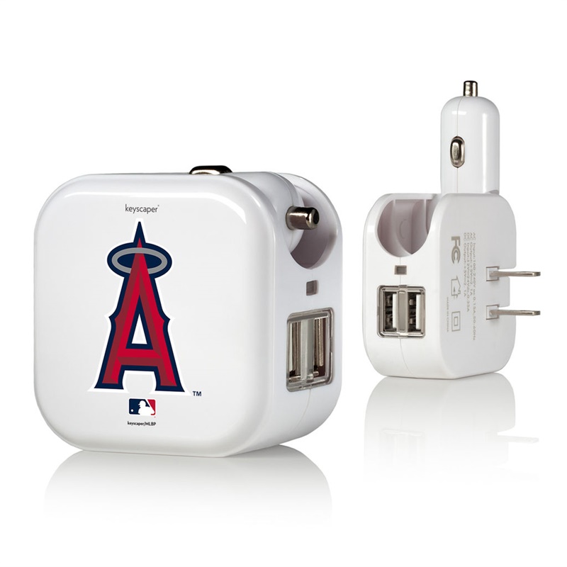 Los Angeles Angels White 2-In-1 USB Charger