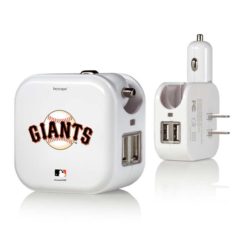 San Francisco Giants White 2-In-1 USB Charger