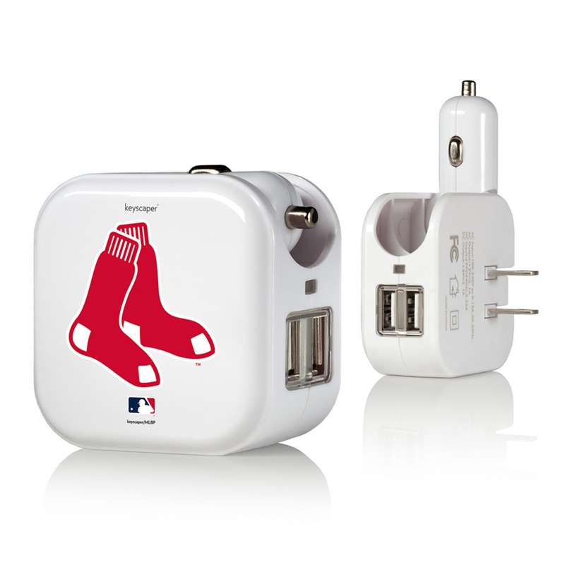 Boston Red Sox White 2-In-1 USB Charger