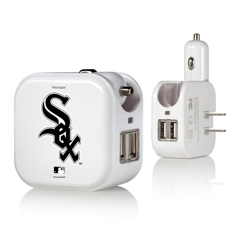 Chicago White Sox White 2-In-1 USB Charger