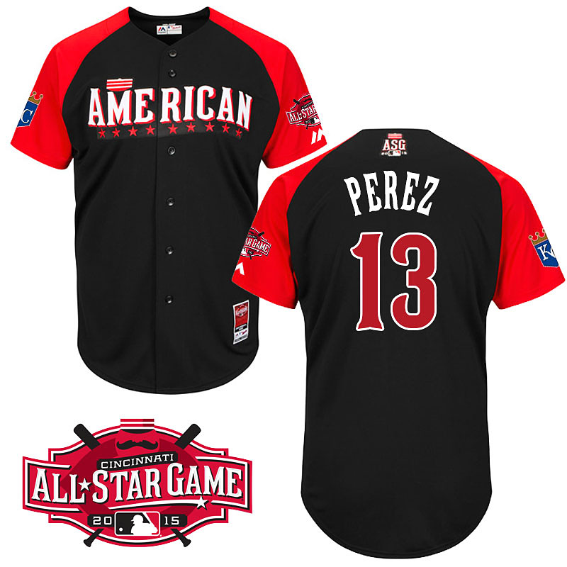 2015 MLB All-Star American Kansas City Royals #13 Salvador Perez Jersey