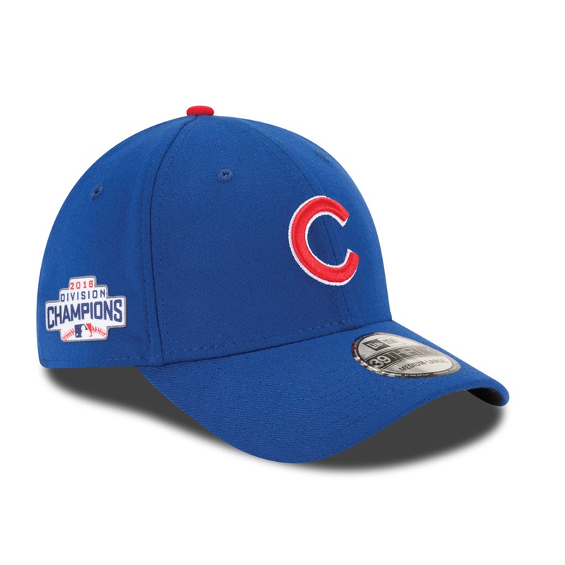 2016 NL Central Division Champions Chicago Cubs Royal Side Patch 39THIRTY Flex Hat