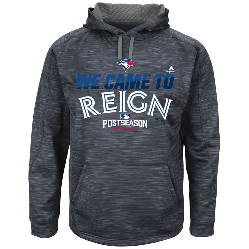 2016 Postseason Toronto Blue Jays Graphite Came To Reign Streak Fleece Hoodie