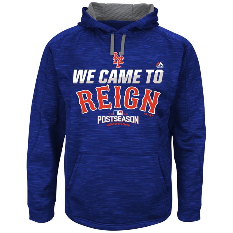 2016 Postseason New York Mets Royal Came To Reign Streak Fleece Hoodie