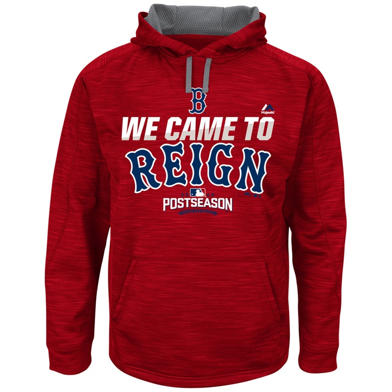 2016 Postseason Boston Red Sox Red Came To Reign Streak Fleece Hoodie