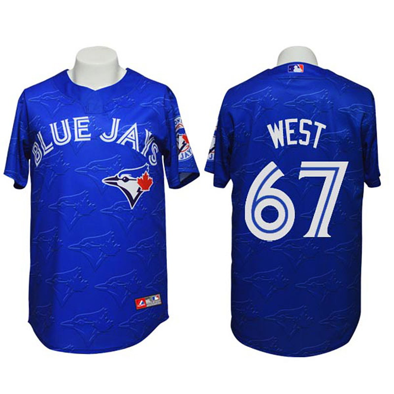 Toronto Blue Jays #67 Matt West Conventional 3D Version Blue Jersey