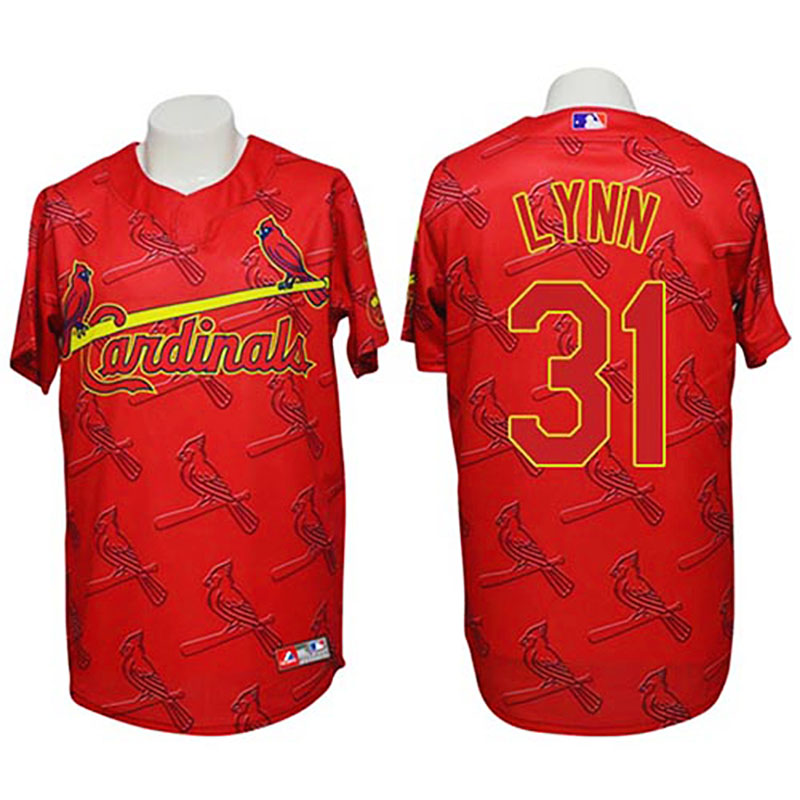 St. Louis Cardinals #31 Lance Lynn Conventional 3D Fashion Red Jersey