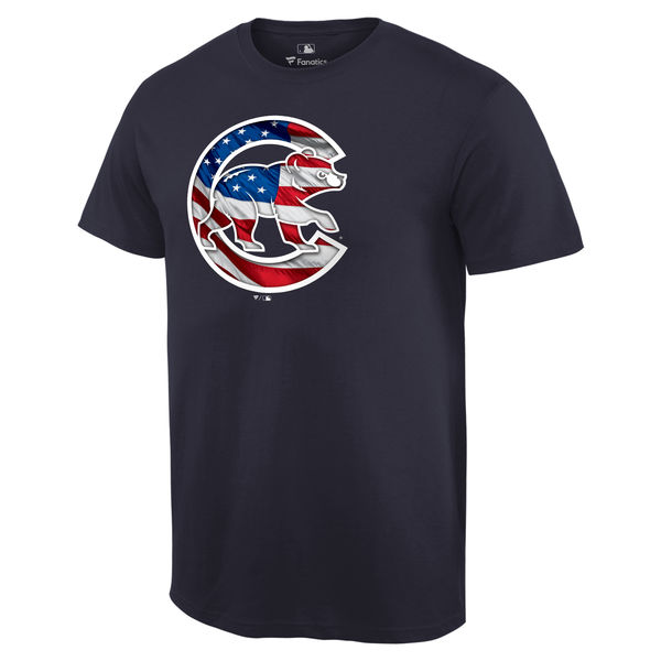 Chicago Cubs Navy Banner Wave Team T-Shirt