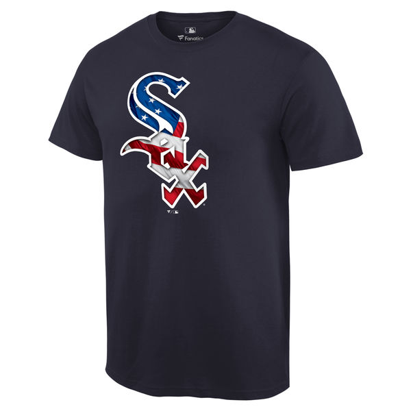 Chicago White Sox Navy Banner Wave Team T-Shirt