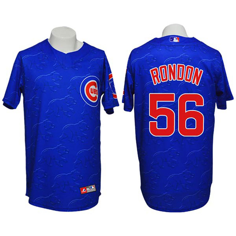 Chicago Cubs #56 Hector Rondon Conventional 3D Version Blue Jersey