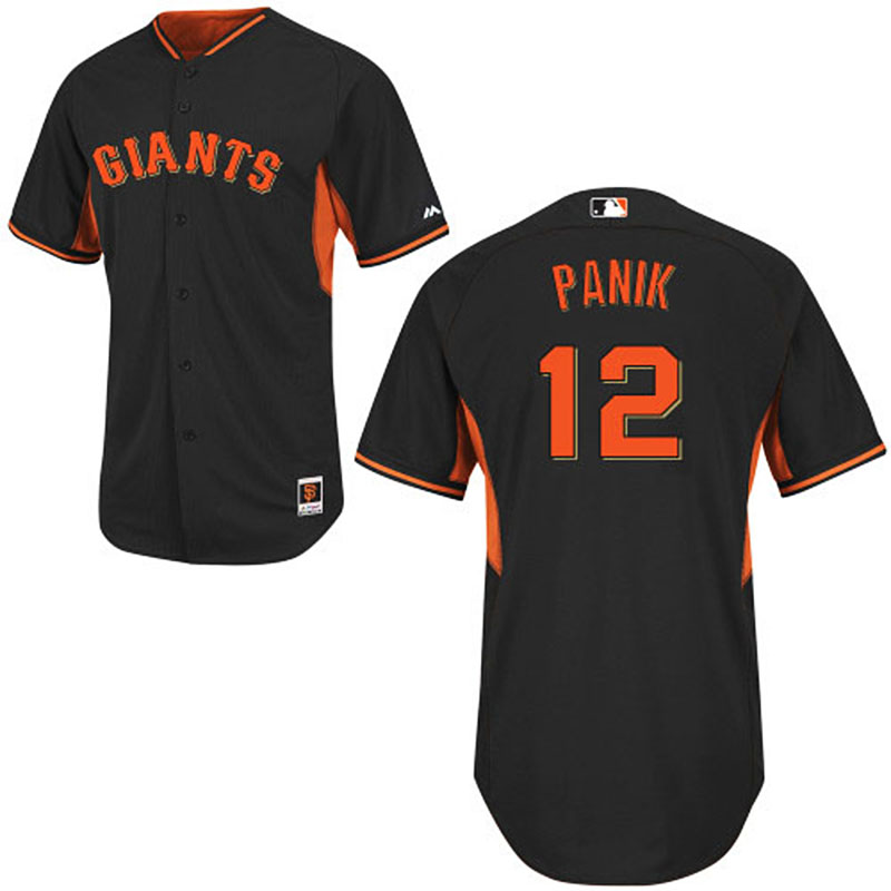 San Francisco Giants #12 Joe Panik Black Authentic Cool Base Jersey