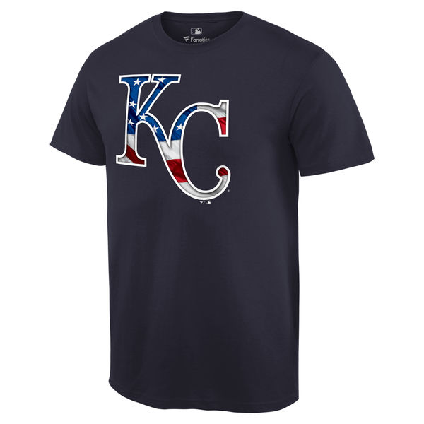 Kansas City Royals Navy Banner Wave Team T-Shirt